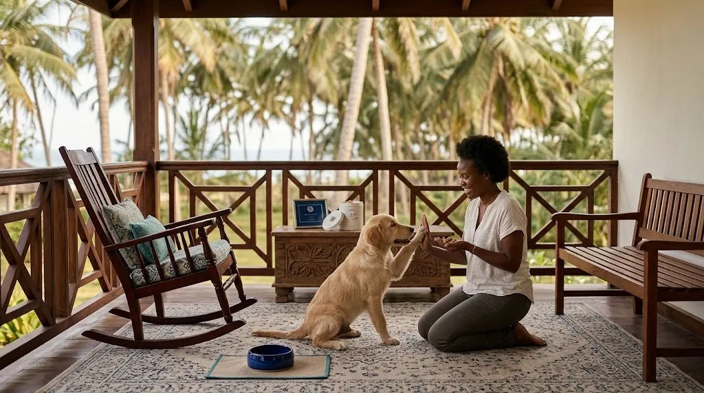 Positive reinforcement pet training