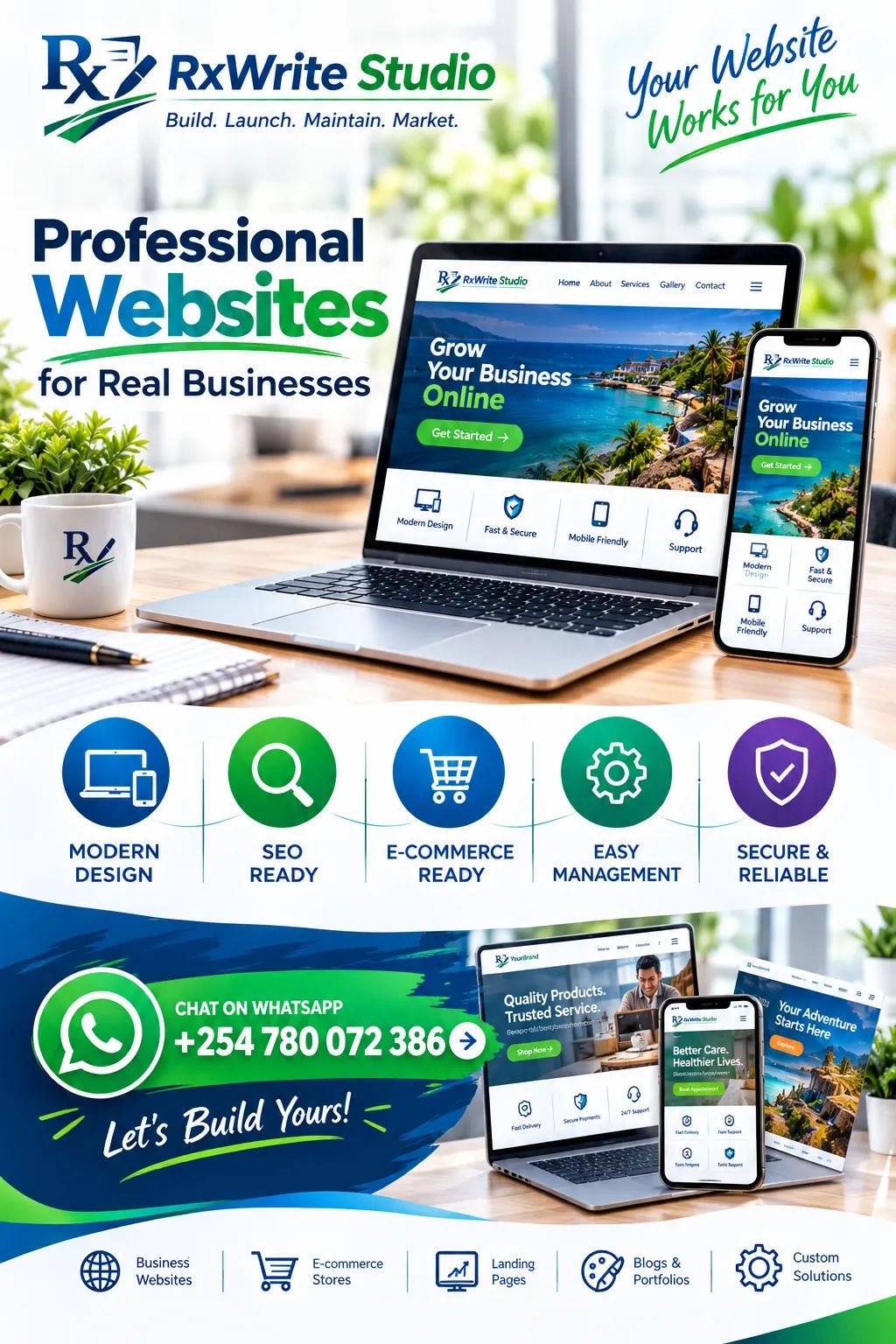 RxWrite Studio — Professional Websites for Real Businesses