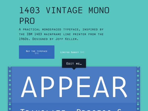1403 Vintage Mono Pro