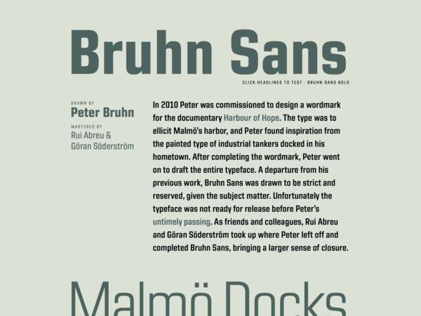 Bruhn Sans