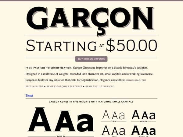 Garçon Grotesque