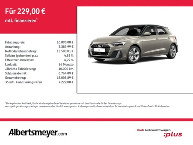 Audi A1 Sportback 30 TFSI Schaltgetriebe - 2022 - Joinsteer - #1
