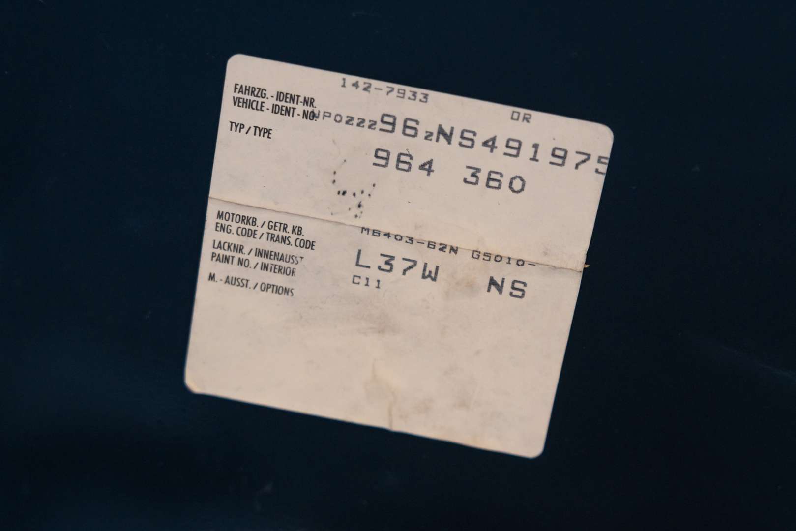 Porsche 964 RS - 1993 - Joinsteer - #29