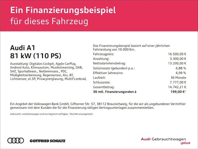 Audi A1 Sportback 30 TFSI Schaltgetriebe - 2021 - Joinsteer - #2