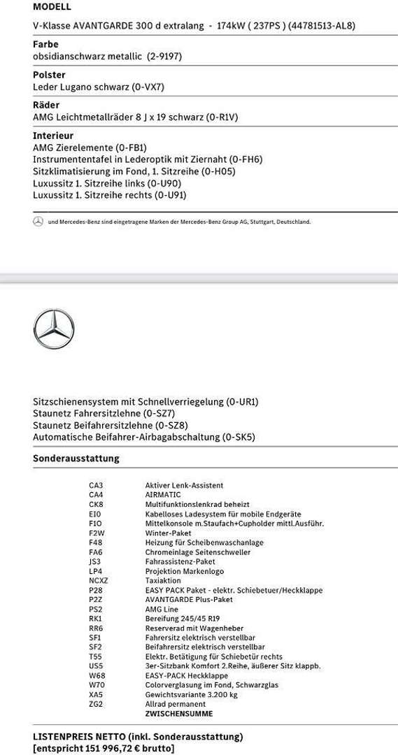 Mercedes V 300 300 Avantgarde - 2024 - Joinsteer - #18