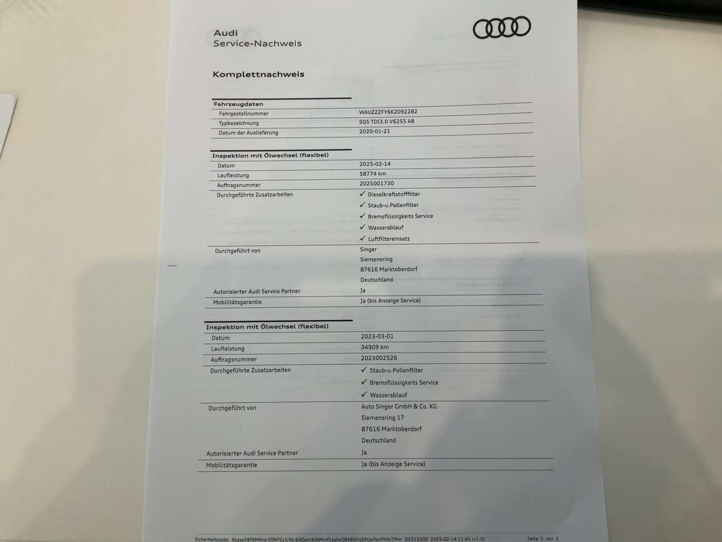 Audi SQ5 SUV 3.0 TDI - 2020 - Joinsteer - #7