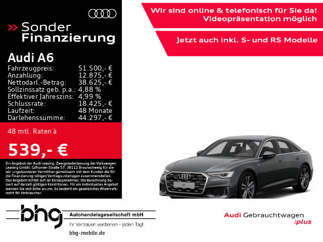 Audi A6 Limousine S Line 45 TFSI Quattro - 2024 - Joinsteer