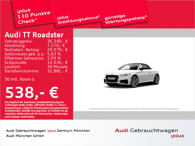Audi TT Roadster 40 TFSI S Tronic - 2020 - Joinsteer - #1