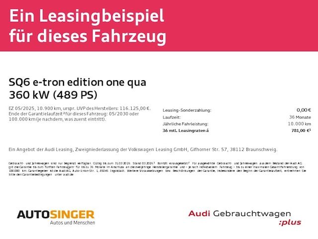 Audi SQ6 SUV E-tron Edition One Grey E-tron Quattro - 2025 - Joinsteer - #2