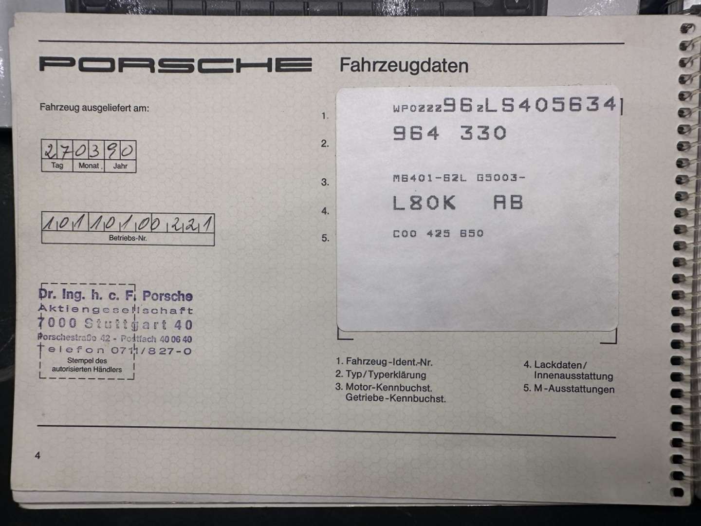 Porsche 964 Carrera 2 - 1990 - Joinsteer - #37