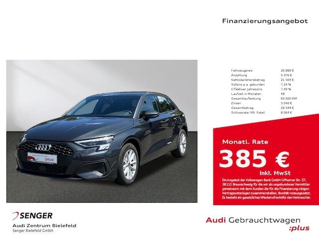 Audi A3 Sportback 30 TDI Schaltgetriebe - 2023 - Joinsteer - #1