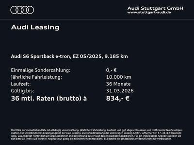 Audi S6 Sportback E-tron E-tron