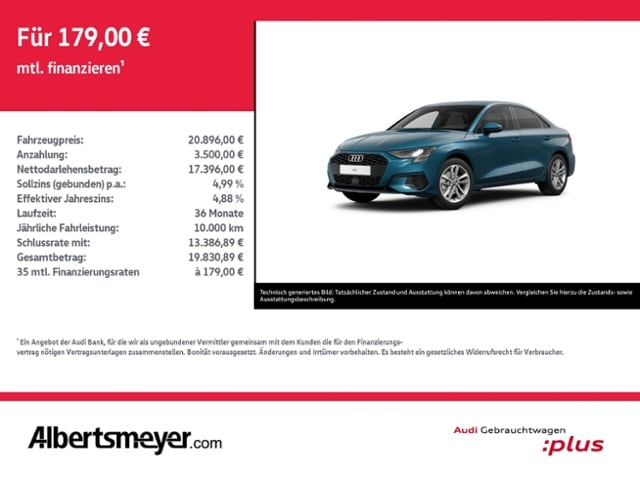 Audi A3 Advanced 30 TFSI Schaltgetriebe - 2022 - Joinsteer - #1
