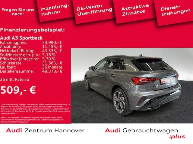 Audi A3 Sportback TFSI E S Line 45 TFSI E 245 ch S Tronic - 2025 - Joinsteer - #2