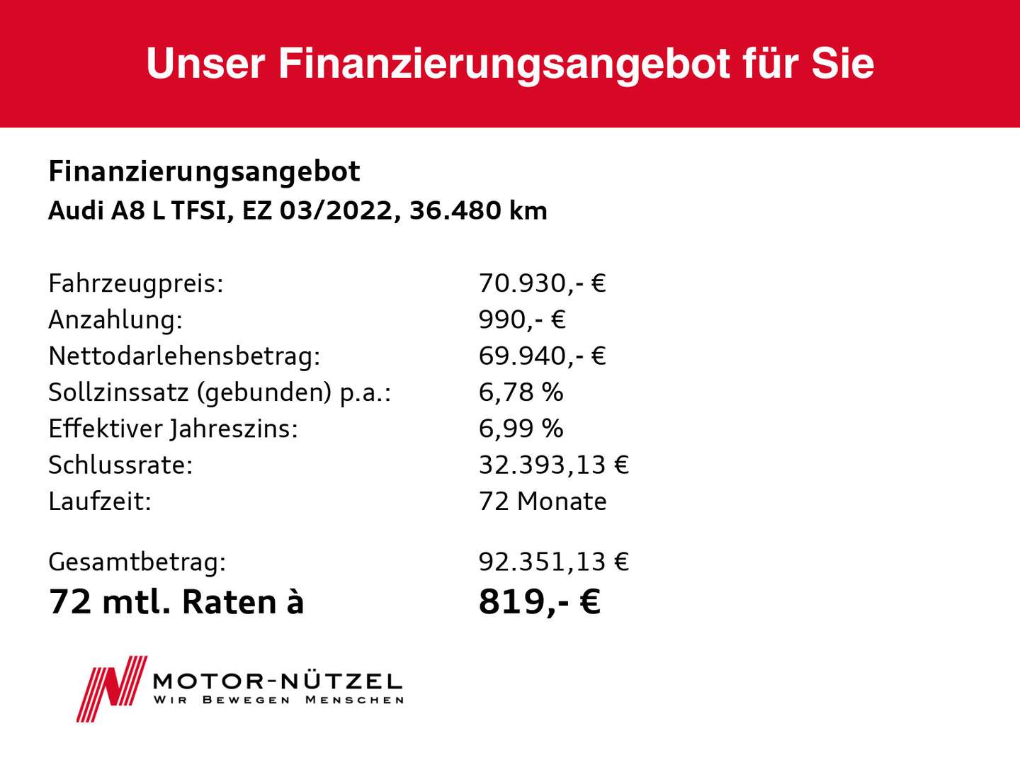 Audi A8 L 60 TFSI E - 2022 - Joinsteer - #20