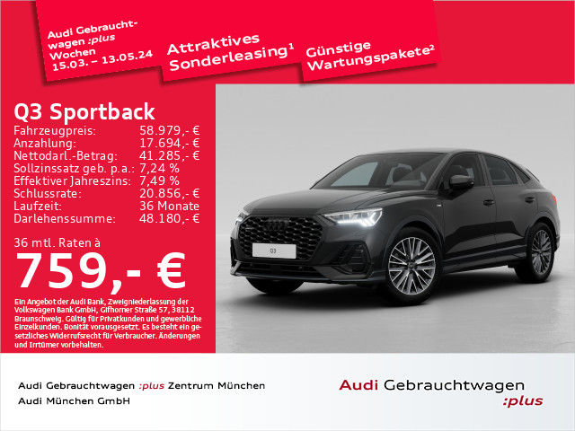 Audi Q3 Sportback S Line 40 TDI Quattro S Tronic - 2023 - Joinsteer