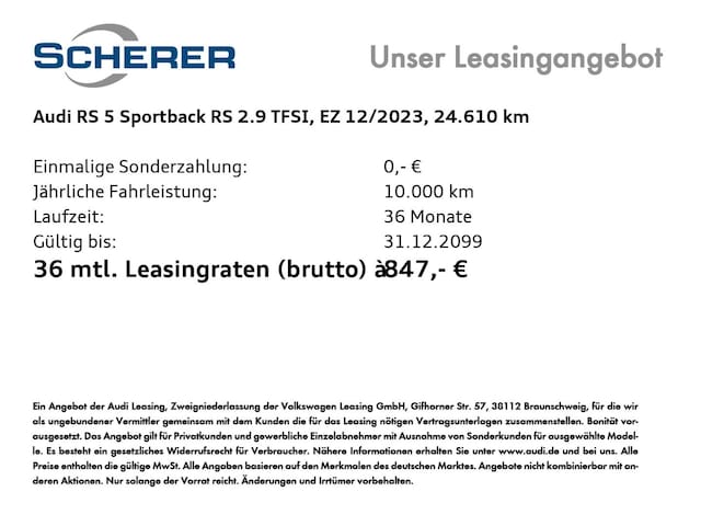 Audi RS5 Sportback TFSI Quattro Tiptronic - 2023 - Joinsteer - #2