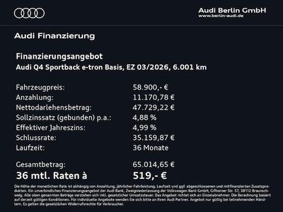 Audi Q4 Sportback E-tron 45 E-tron