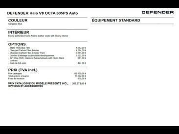 Land Rover Defender 110 P635 OCTA Sargasso Blue Satin PPF Blue — photo 8
