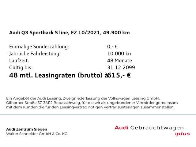 Audi Q3 Sportback TFSI E 45 TFSI E S Tronic - 2021 - Joinsteer - #3