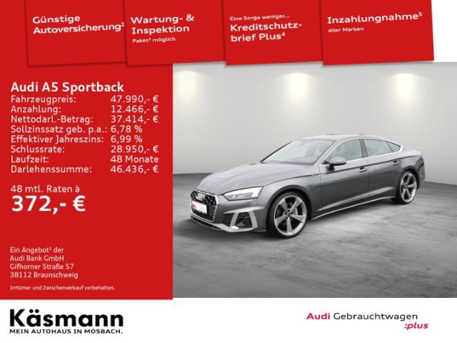 Audi A5 Sportback S Line 40 TFSI Quattro S Tronic - 2023 - Joinsteer
