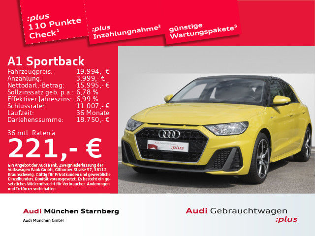 Audi A1 Sportback S Line 30 TFSI S Tronic - 2020 - Joinsteer