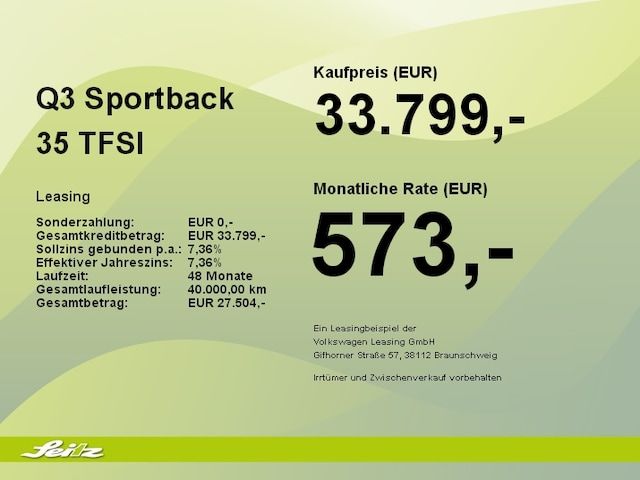 Audi Q3 Sportback S Line 35 TFSI 110150 KW(PS) S Tronic - 2022 - Joinsteer - #6