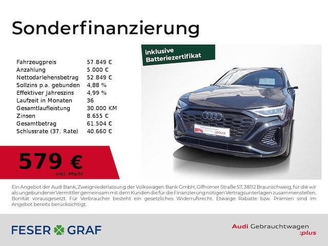 Audi Q8 Sportback E-tron S Line 55 E-tron Quattro - 2023 - Joinsteer - #1