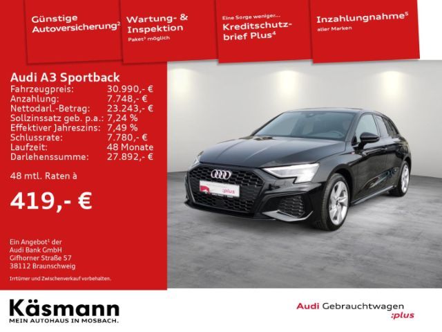 Audi A3 Sportback S Line 35 TFSI S Tronic - 2023 - Joinsteer