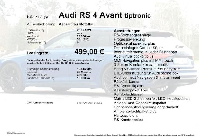 Audi RS4 Avant TFSI Quattro Tiptronic - 2024 - Joinsteer - #2