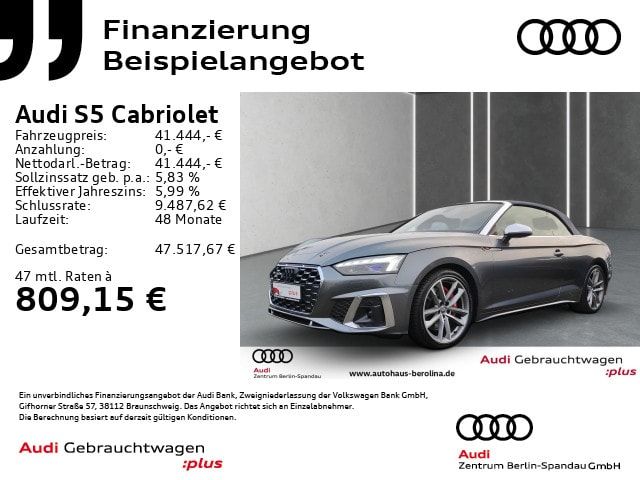 Audi S5 Cabriolet TFSI Quattro Tiptronic - 2020 - Joinsteer - #1
