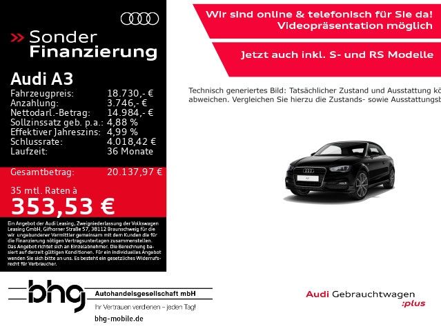 Audi A3 Cabriolet Ambition 1.4 TFSI 6-Gang - 2016 - Joinsteer - #1