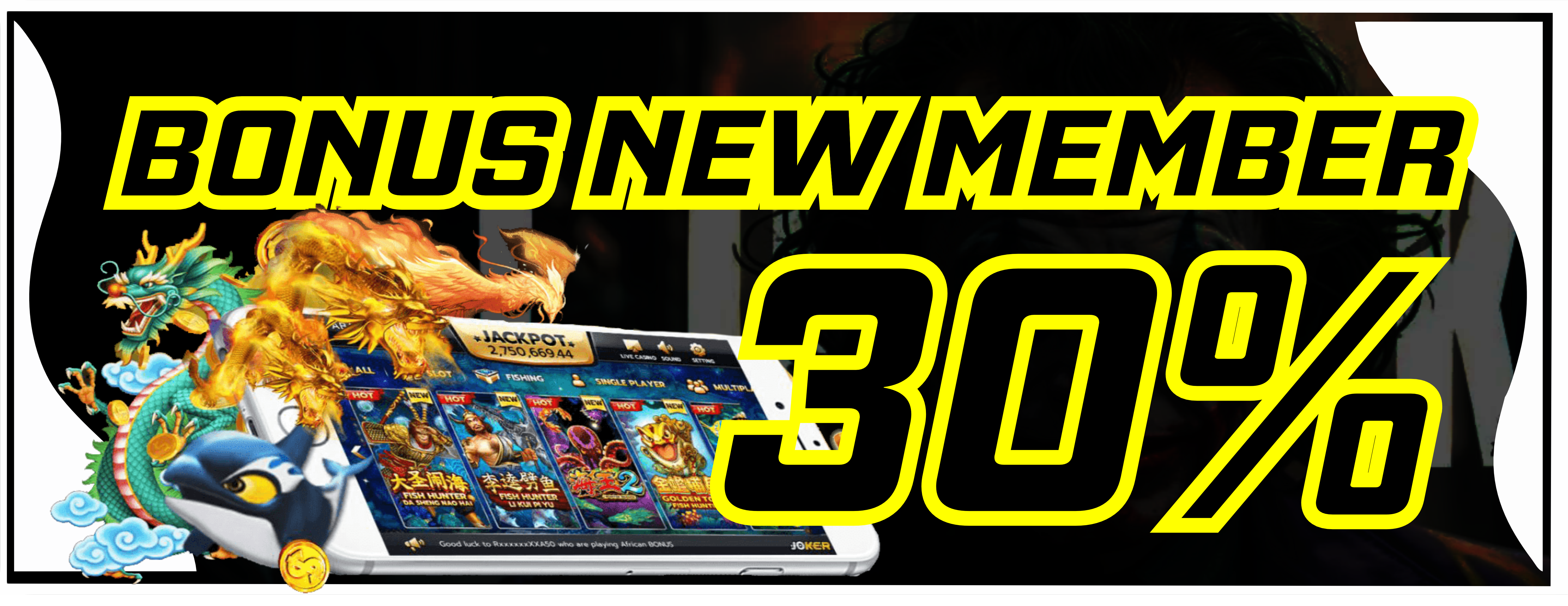 Bonus Deposit New Member: 30% Sampai Rp 1 Juta