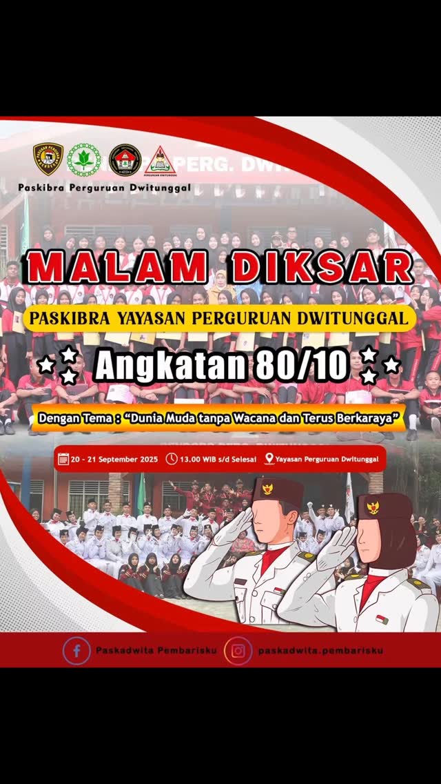 Acara Malam Diksar Paskadwita untuk Calon Angkatan 80/10 di Perguruan Dwitunggal