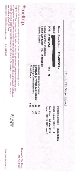 score report