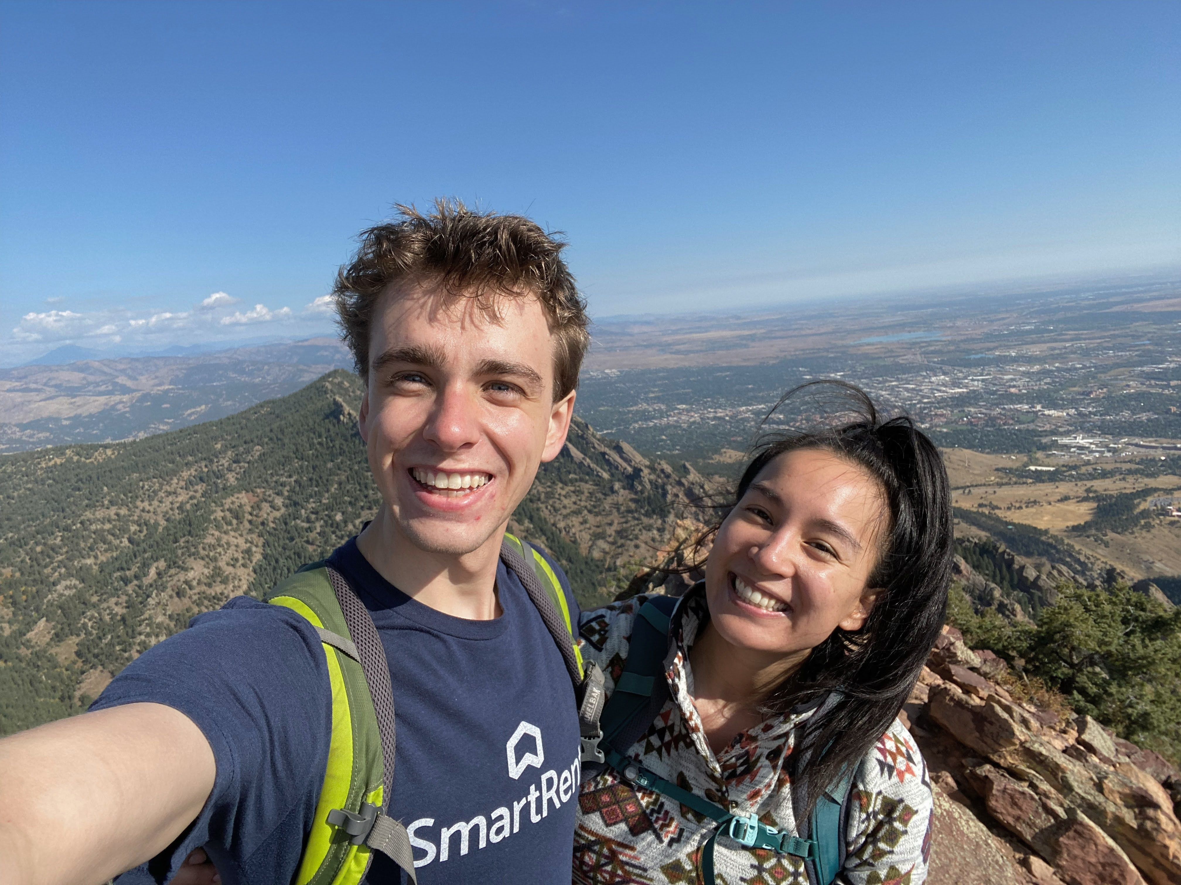 Sarah and I on top of Bear Peak in Boulder, CO