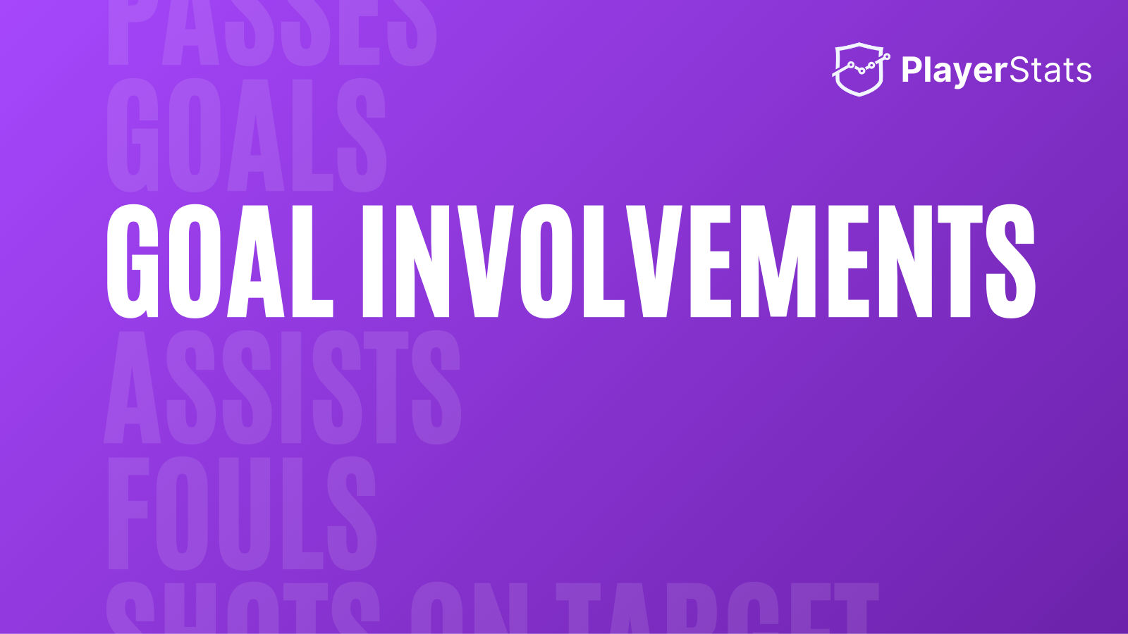 Player Stats Goal Involvements