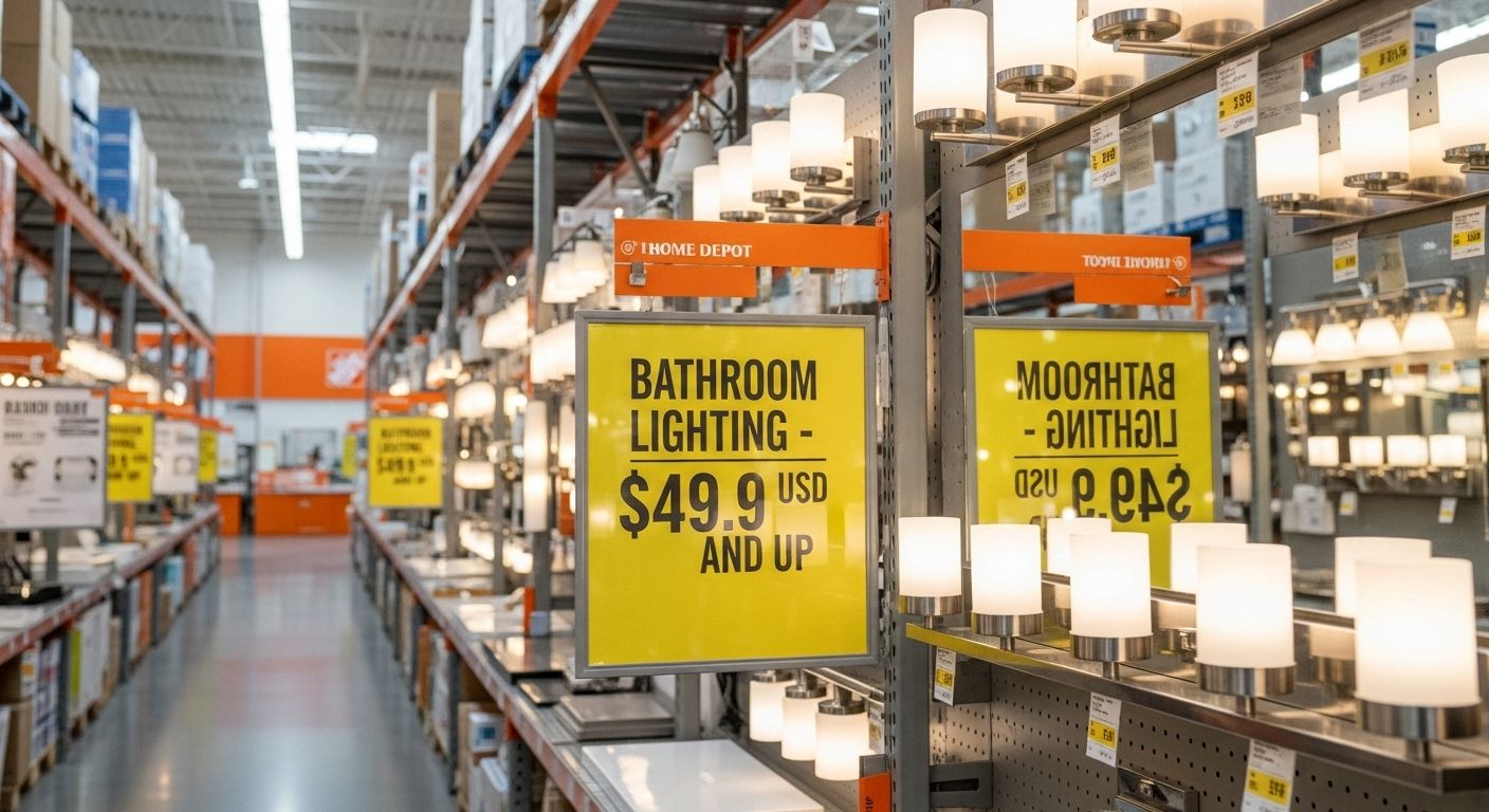Home Depot Bathroom Lighting: Stylish Illumination