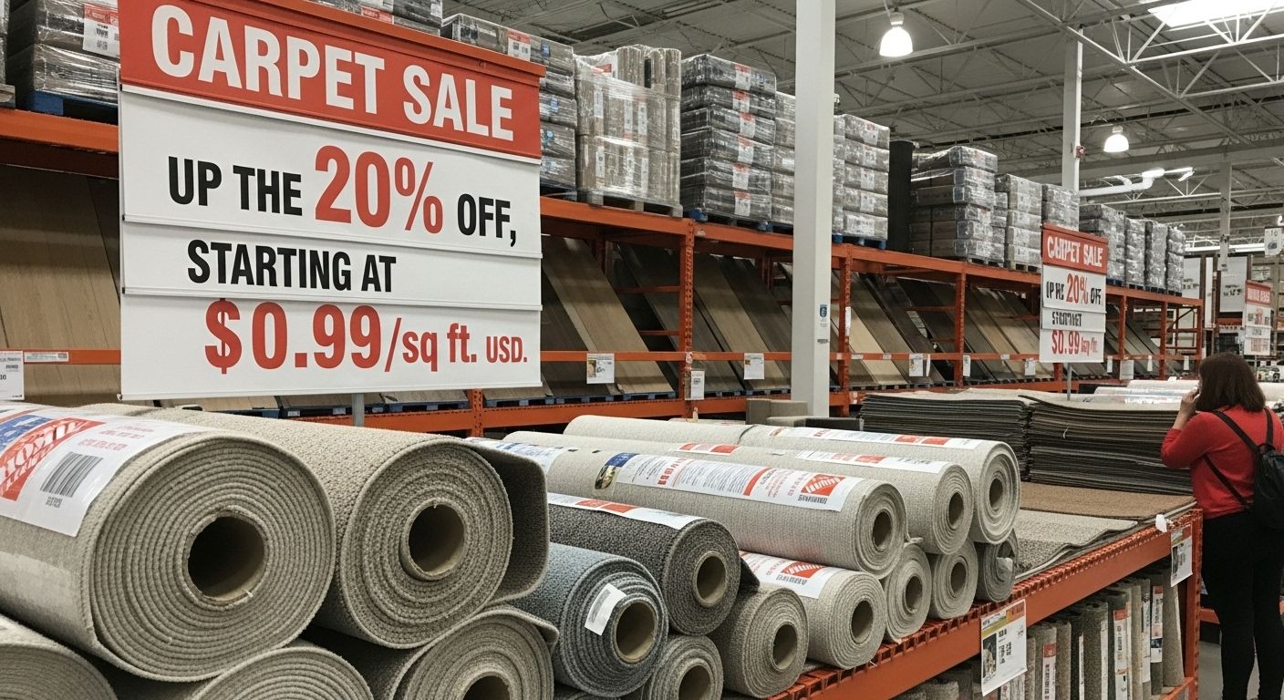 home depot carpet sale