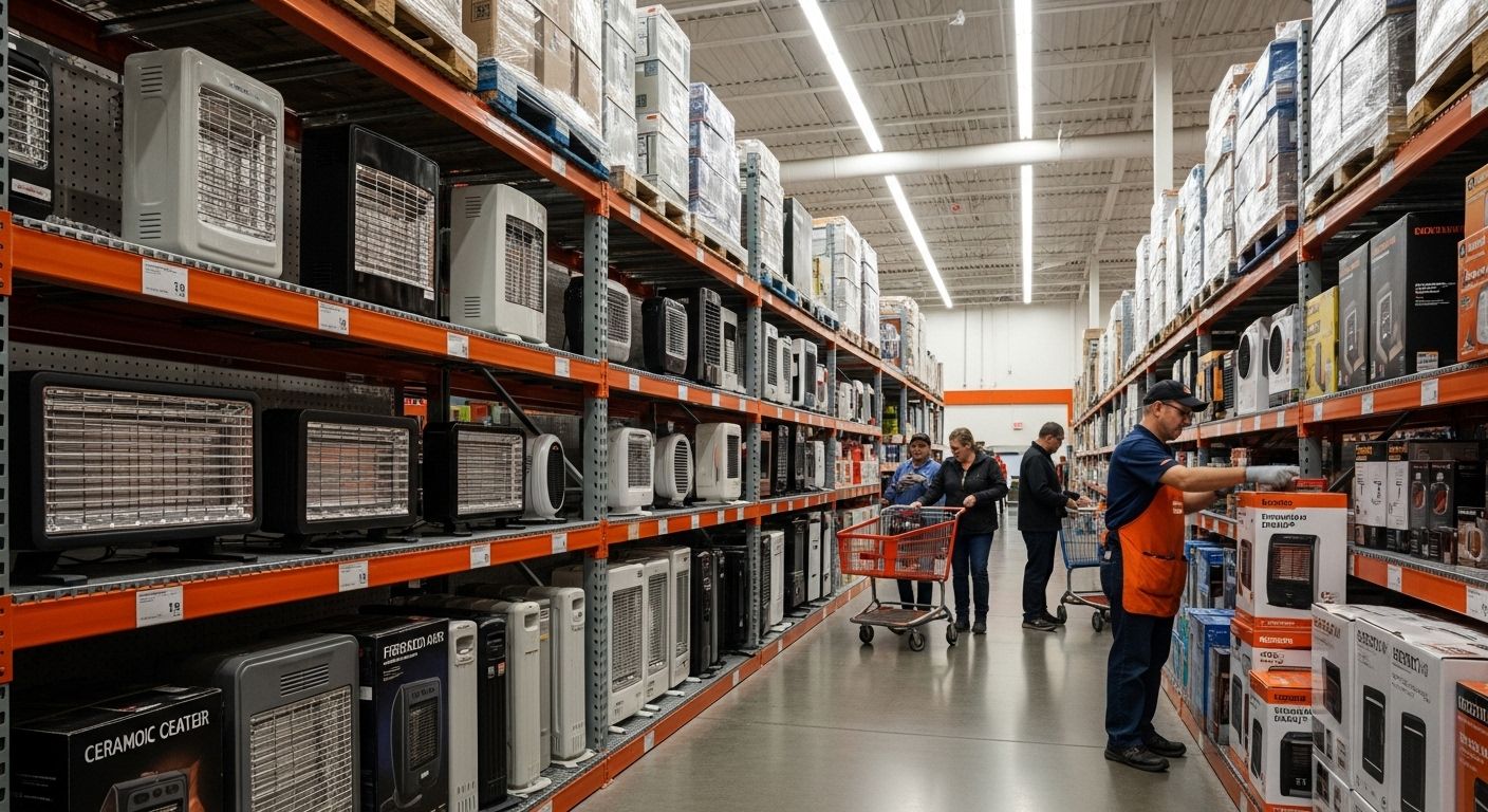 home depot electric heaters