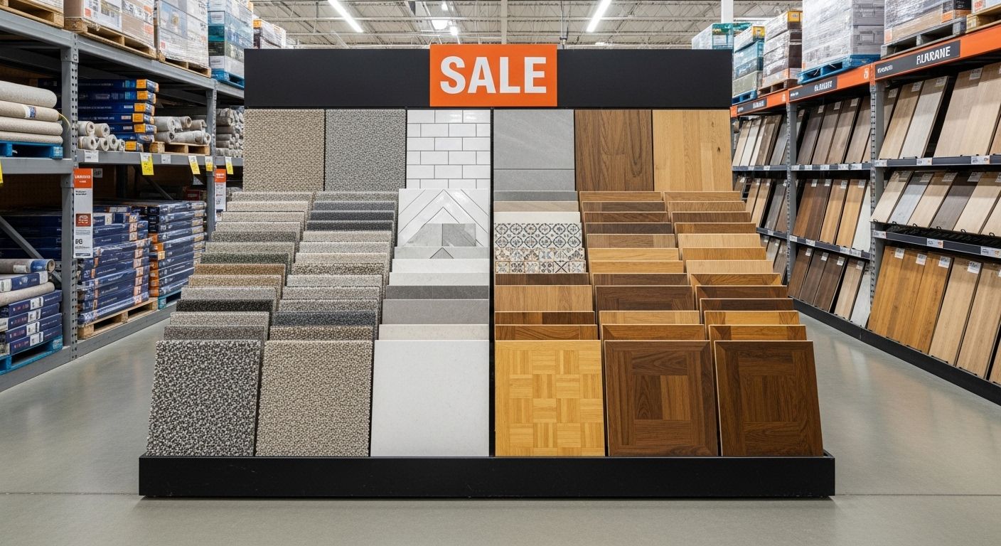 home depot flooring sale