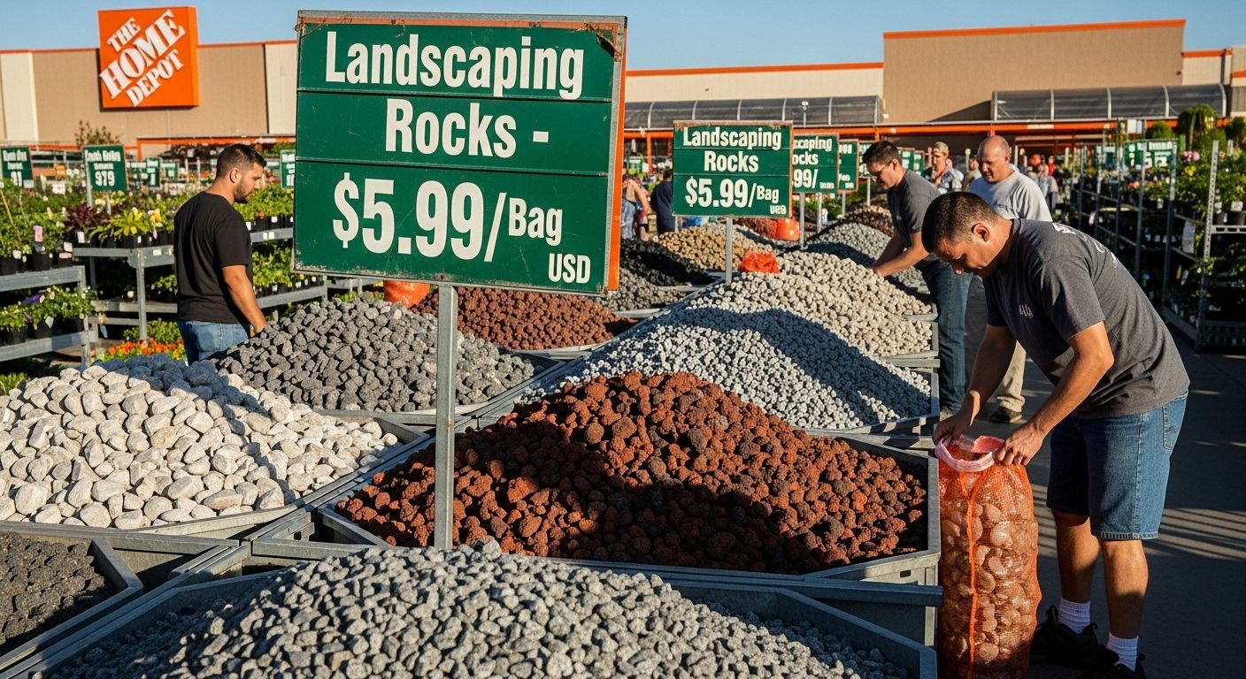home depot landscaping rocks