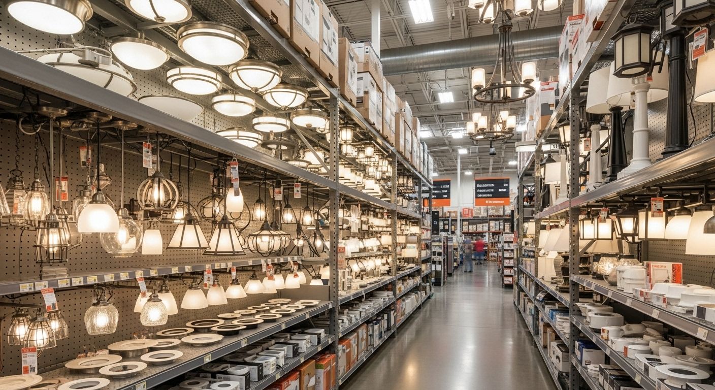 home depot lighting fixtures