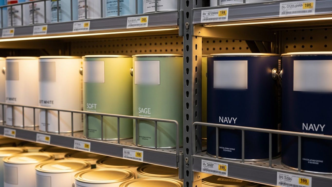 home depot paint brands comparison display