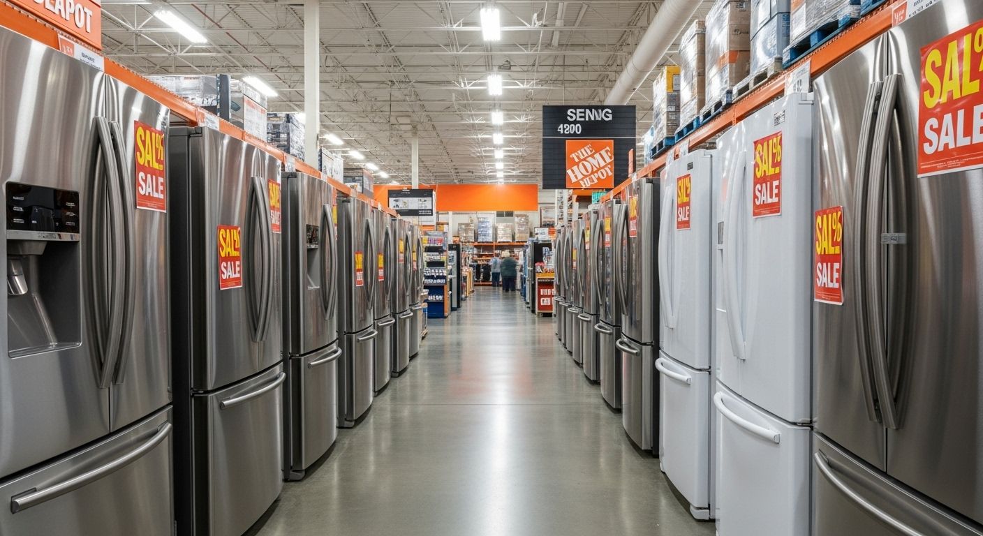 home depot refrigerator sale