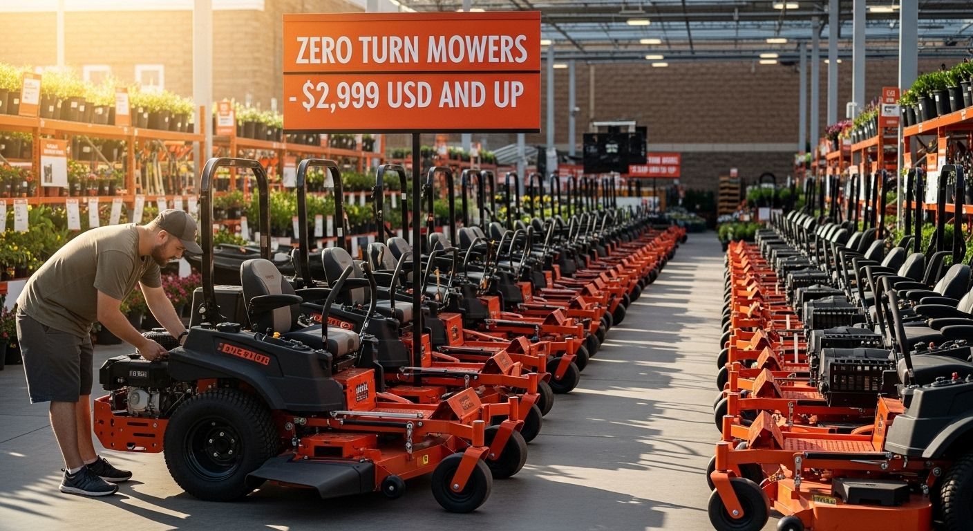 home depot zero turn mowers
