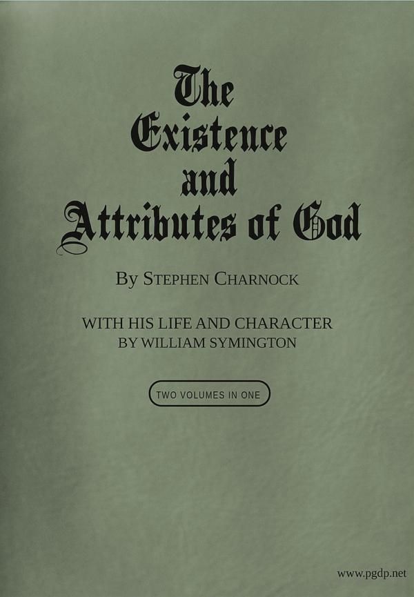 Book cover for The Existence and Attributes of God, Volumes 1 and 2