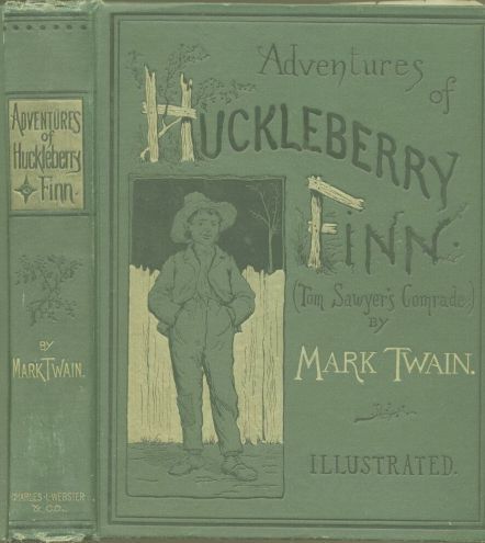 Book cover for Adventures of Huckleberry Finn