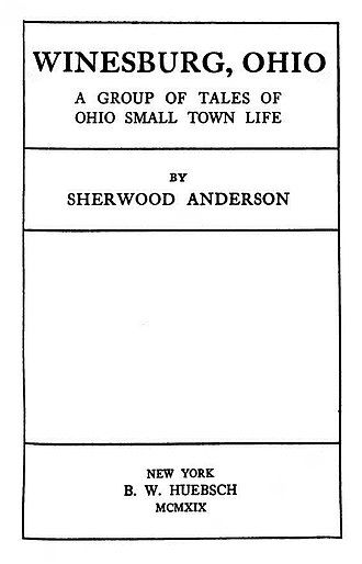 Book cover for Winesburg, Ohio: A Group of Tales of Ohio Small Town Life