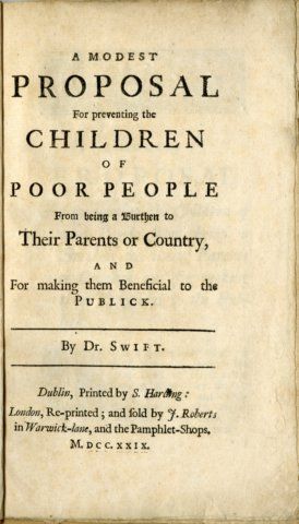 Book cover for A Modest Proposal